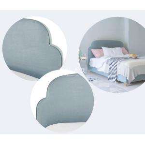 Simple Design Upholstered Wooden Latest Double Hotel Bed