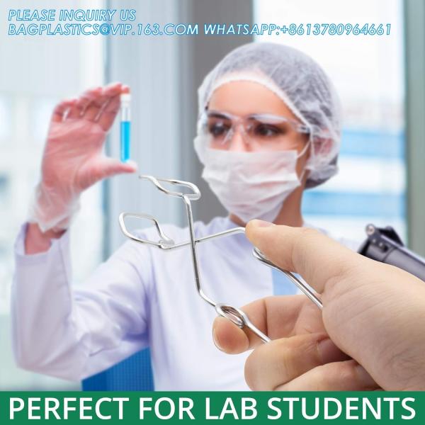 Labwares Essential Lab Tools Starter Pack - Crucible Beaker Tongs Lab Spatula Scoop Spoon Test Tube Clamps Sterilizer