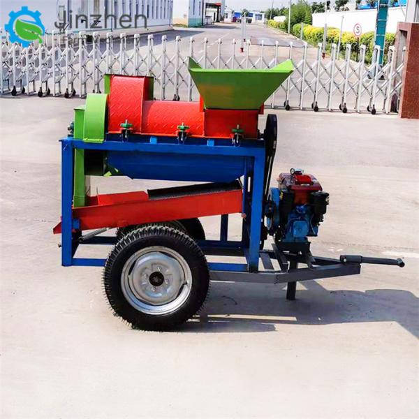 Agricultural Automatic Mobile Small Wheat Rice Maize Corn Peeling And Threshing Machine