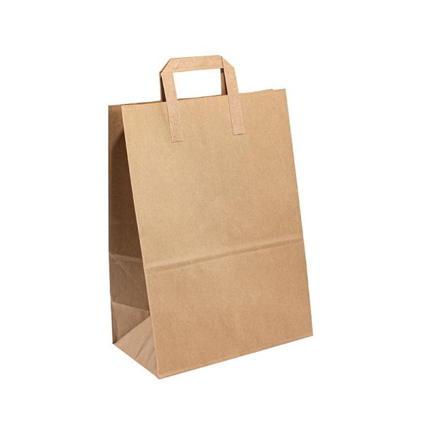 Customized Paper T Shirt Bags 100gsm-150gsm Thickness Flexo Printing Surface