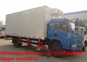 Quality new manufactured Dongfeng 6tons refrigerated truck with meat hooks for transporting fresh meat/goods for sale, for sale