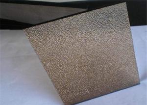 China Smooth / Flat Surface Bronze Nashiji Patterned Glass Panels With Good Vision on sale