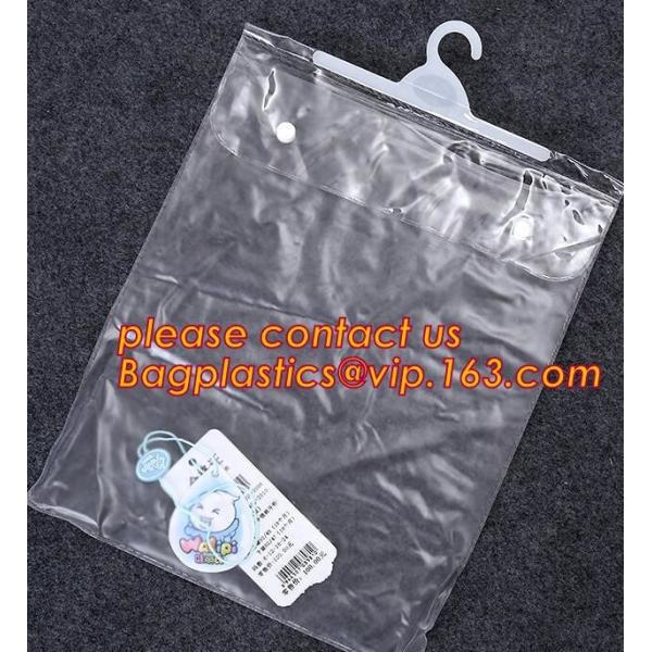 Swimwear Packaging Pouch With Zip lockk Top,Gusset Bag Bikini Zipper Packaging Swimwear Bags,hanger hook plastic underwear