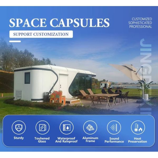 Eco Friendly Outdoor Capsule House Personalized Prefab Capsule Houses