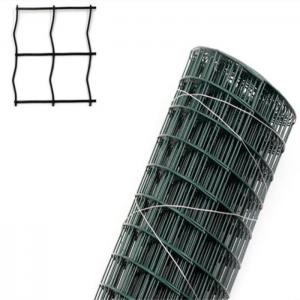 China 5-50m Lenghth BWG12 PVC Welded Wire Mesh Rolls For Rabbit Cages Chicken Coop on sale