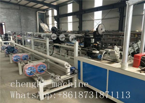 PLC Control Fully Automatic single wire Chain Link Fence Machine fast and efficient