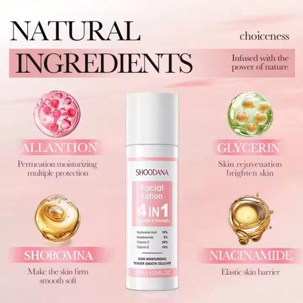 High Quality 4-in-1 Face Cream & Lotion Niacinamide Vitamin C Vitamin E Serum