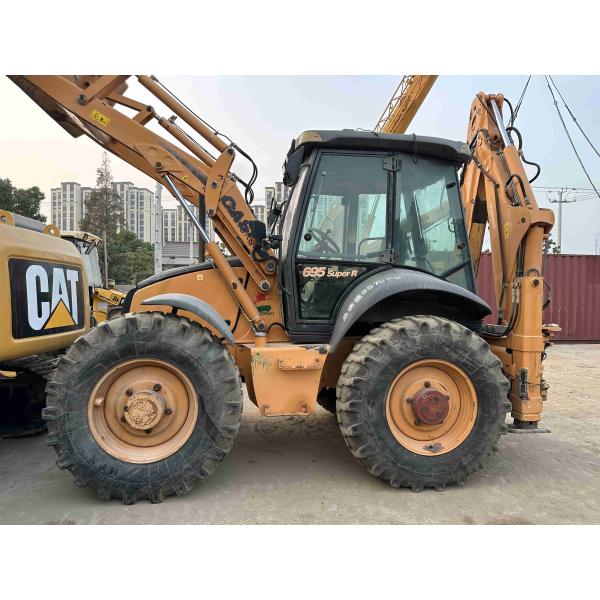 CASE 695SR Used Backhoe Loader Rugged Construction 4 Wheel Backhoe Loader