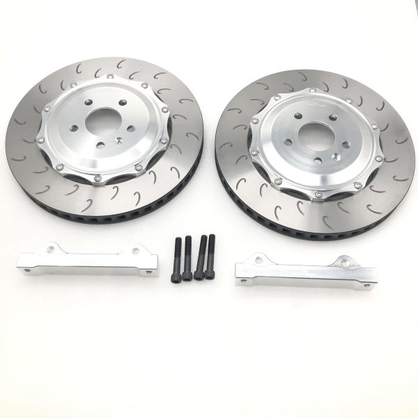 355mm Automotive Big Brake Disc Kit Cast Aluminum 8 Pot Caliper