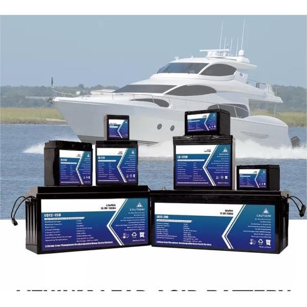 BMS 166mm Solar Lithium Ion Battery Lifepo4 12v 36ah Excellent Discharge Capacity