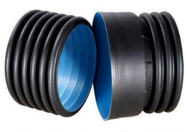 Buy 1.6Mpa Black Double Wall PE Pipe Fittings HDPE Light Weight at wholesale prices