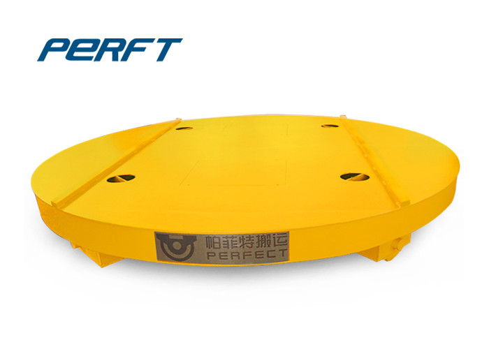 Quality Yellow 10 T Material Handling Turntable 90 Degree With Turntable To Rotate A Trailer for sale