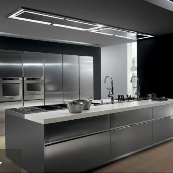 Custom Modern Durable Design Modular Cabinets Smart 304 Stainless Steel Kitchen Cabinets For Villa