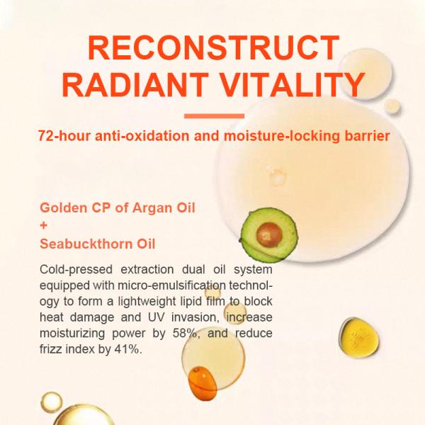 Orange Light Hair Smoothening Mask Keratin Masque For Emergency Hair Smoothening Deep Repair