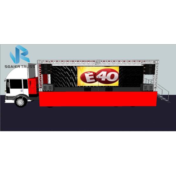 Outdoor Concert Aluminum Truss Frame , 290mm - 1200mm Aluminum Stage Truss