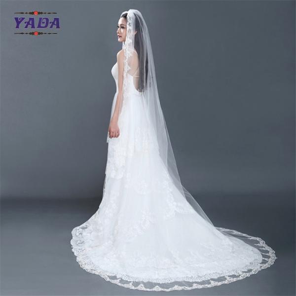 Spaghetti strap sexy low back 5 layers ruffles lace patterns dress ball gown bride dresses wedding