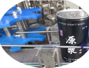 250ml 330ml 500ml Beer Can Bottling Machine 3000-5000BPH Sus 304/316 Material