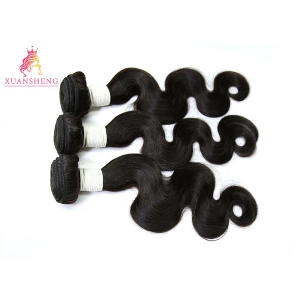 10A Grade Body Wave Bundle Peruvian Human Hair Natural Color No Chemical