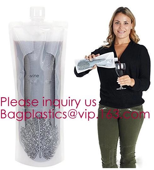 Custom Printing Logo High quality Eco-friendly Reusable Soft drink bag with spout,stand up spout pouch doypack aluminum