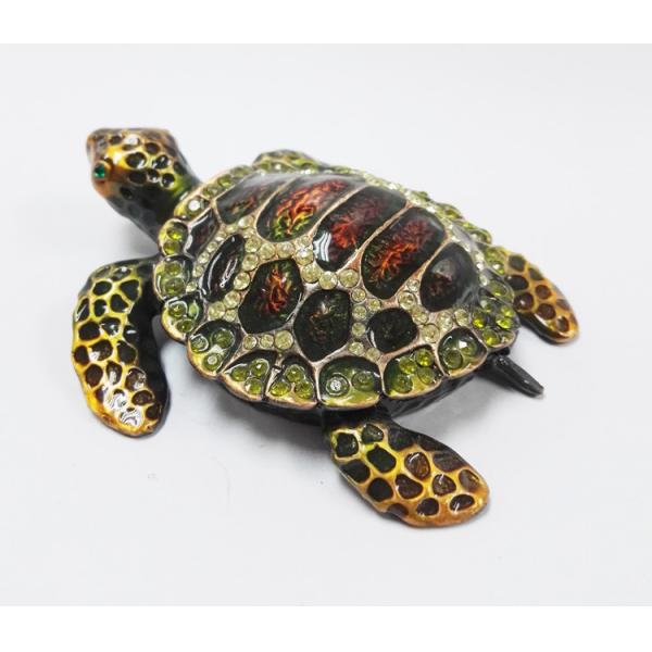 Turtle jeweled animal trinket box turtle trinket jewelry box turtles antique pewter jewelry box