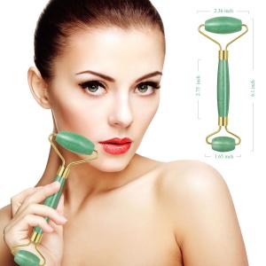 Facial Massage 100% Natural Crystal Green Aventurine Face Jade Roller