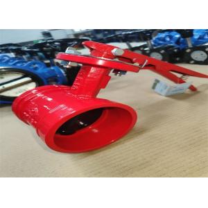Medium Water Size 150mm Butterfly Valve Clamp Connection Fire Protection