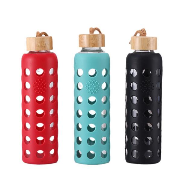 Bulk 16oz Leak-Proof Glass Hydration Bottles | FDA-Approved BPA-Free | Tiered Pricing + Laser Engraving