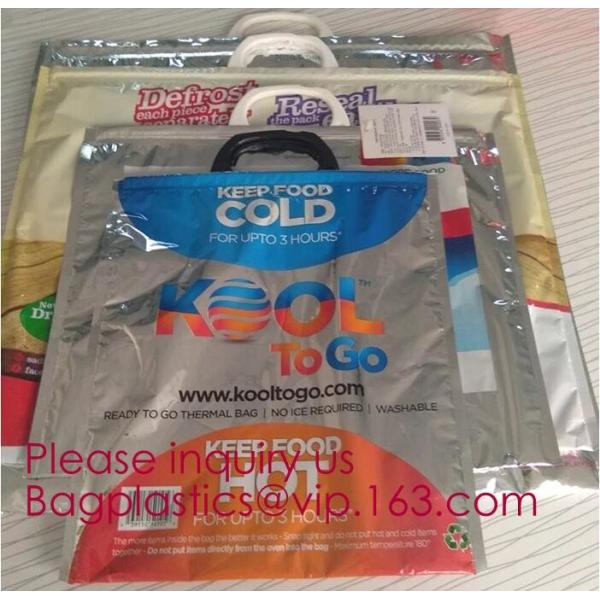 Aluminum Foil Food Use Disposable Cooler Bag Insulated Thermal Bag Organizer Storage Frozen Lunch Bag bagease bagplastic