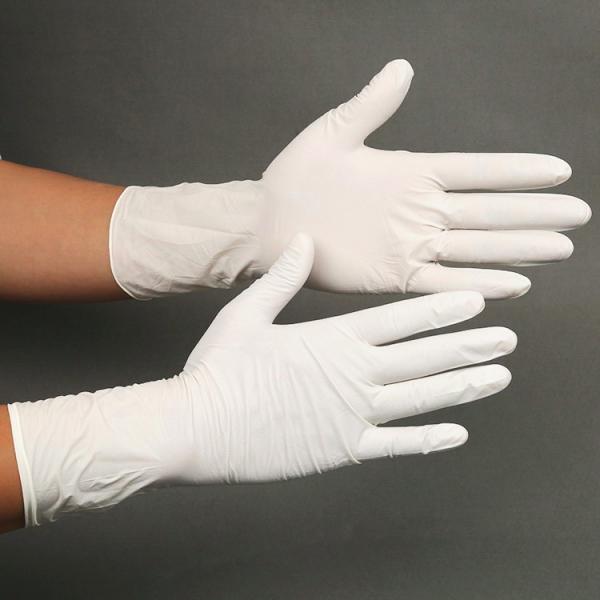 Buy Disposable Powdered Nitrile Latex Gloves Convenient Uniform Thickness Distribution at wholesale prices