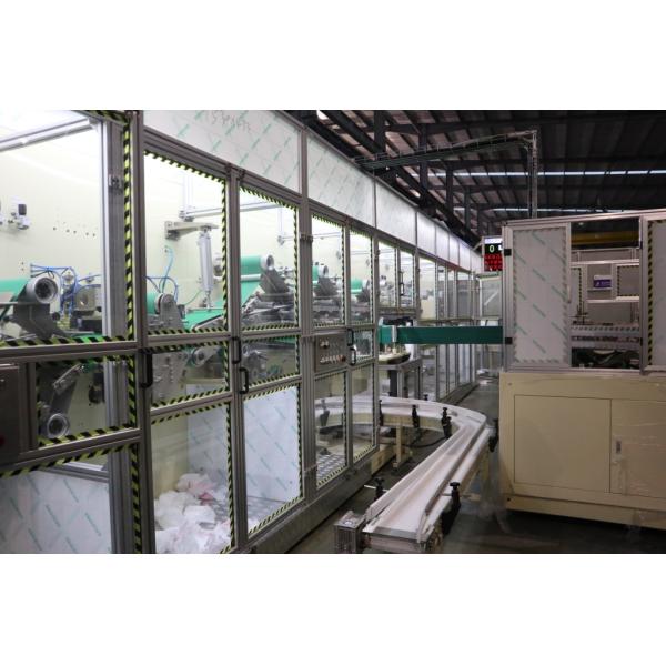 Tension Control 3% Defective 380V 50HZ Lady Adult Diaper Machine