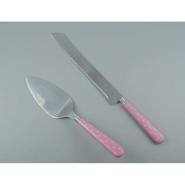 Food Grade Bread Knife Cake Turner with plastic handle Combine Set For Kitchen Knife