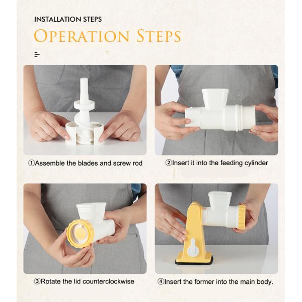 Manual Multi Functional Sausage Stuffer Filler Nozzles For Home