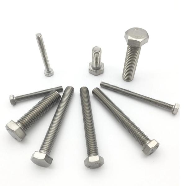 Factory price stainless steel 304 316 316L DIN 931 DIN 933 hex bolts and nuts/ Hex Bolt