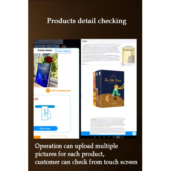 Customize 24/7 hours service book Vending Machine for magazine books in the book store and library