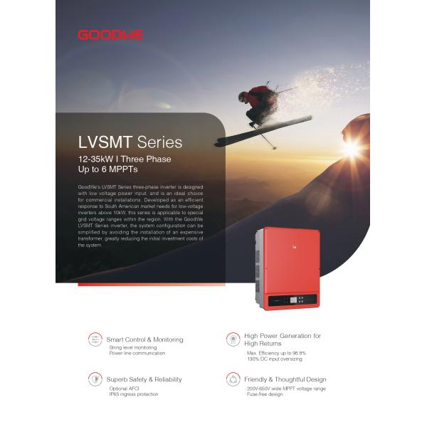 LVSMT Goodwe On Grid Inverter GW15KLV-MT 15kW Three Phase Solar Inverter