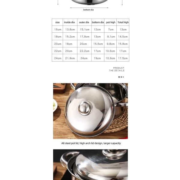 OEM/ODM 10 Piece Stainless Steel Cookingware Pot Set Cooking Pot Set Ollas Kitchen Ware Pot Cookware Sets
