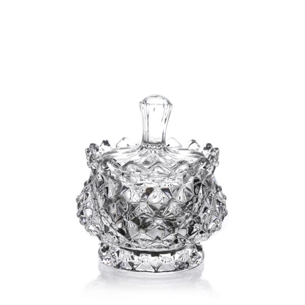 2022 Hot sale Classic Pattern Transparent Candy Storage Canister with home