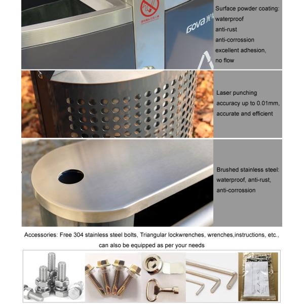 Community L407xW407xH1042mm Black Metal Plant Pot