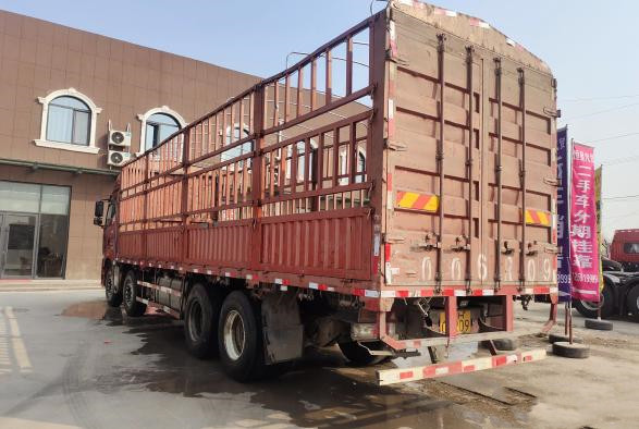 JAC 600Nm Used Dump Truck 350HP Column Plate Cargo Truck