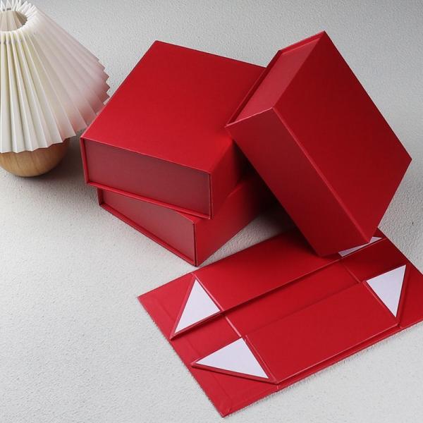 Foldable Paper Carton Gift Box Magnetic Cosmetic Packaging Box Custom Logo Printed