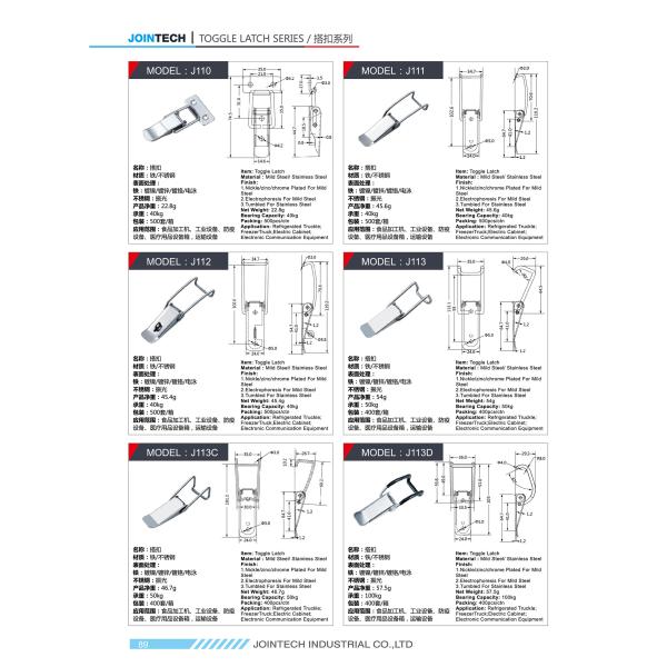 Suitcase Chest Locking 40kg Capacity Spring Loaded Hasp