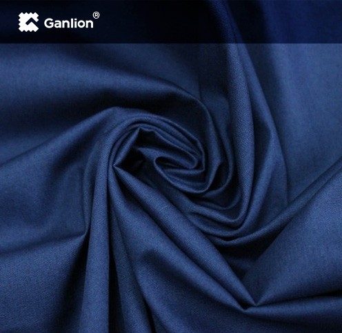 Navy Aaramid FR Viscose Flame Resistant Fabric For Fireman Uniforms