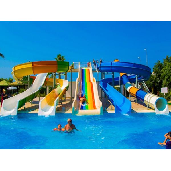 OEM Aqua Park Outdoor Water Playground Fiberglass Water Slide for Sale