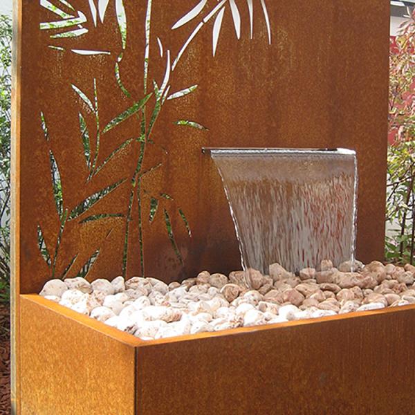 Corten Water Fall Garden Water Fountain Outdoor Decoration Garden Flowerpot Waterfall