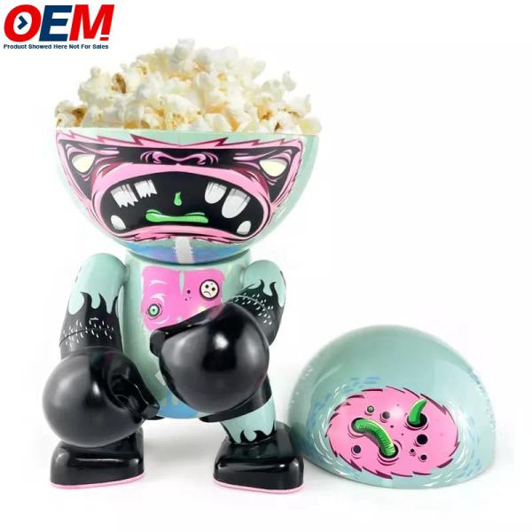OEM Good quality container custom printed plastic cartoon popcorn bucket tub cup with lid for promotion