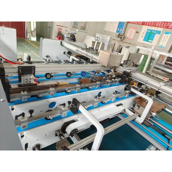 High Speed Double Pieces Folder Gluer Machine Suitable For Turnover Packaging Boxes