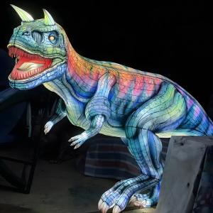 China Realistic Dinosaur Sculpture with LED Lighting for Outdoor and Party Decoration on sale