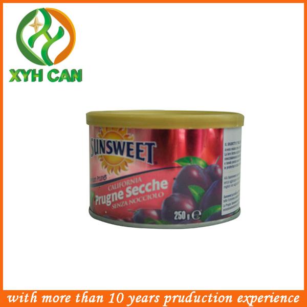 Suger Tin Can Food Packaging Round Candy Tins Glossy Lamination Printing