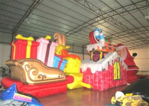China Waterproof PVC Inflatable Christmas Decorations Strong Fabric Inflatable Santa Claus for decoration on sale