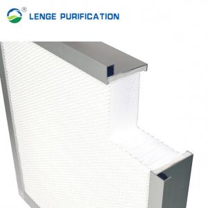 Quality Cleanroom HEPA Filter H13 99.95 % Aluminum Compact With Glass Fibre for sale
